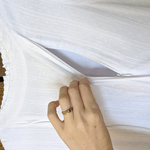 Roolee Nursing Friendly White Dress - Picture 6 of 7